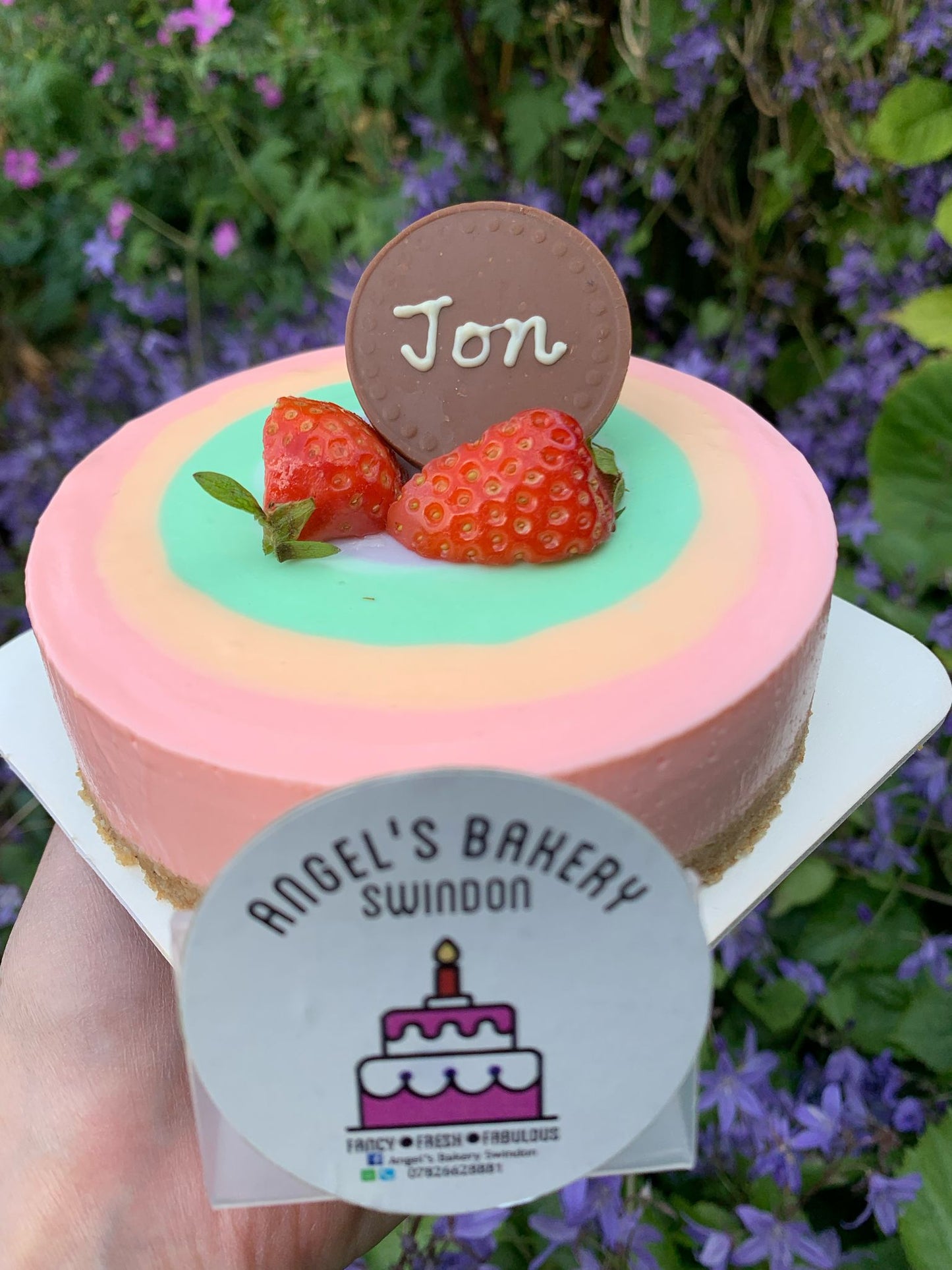 6" Rainbow Lemon Cheese Cake