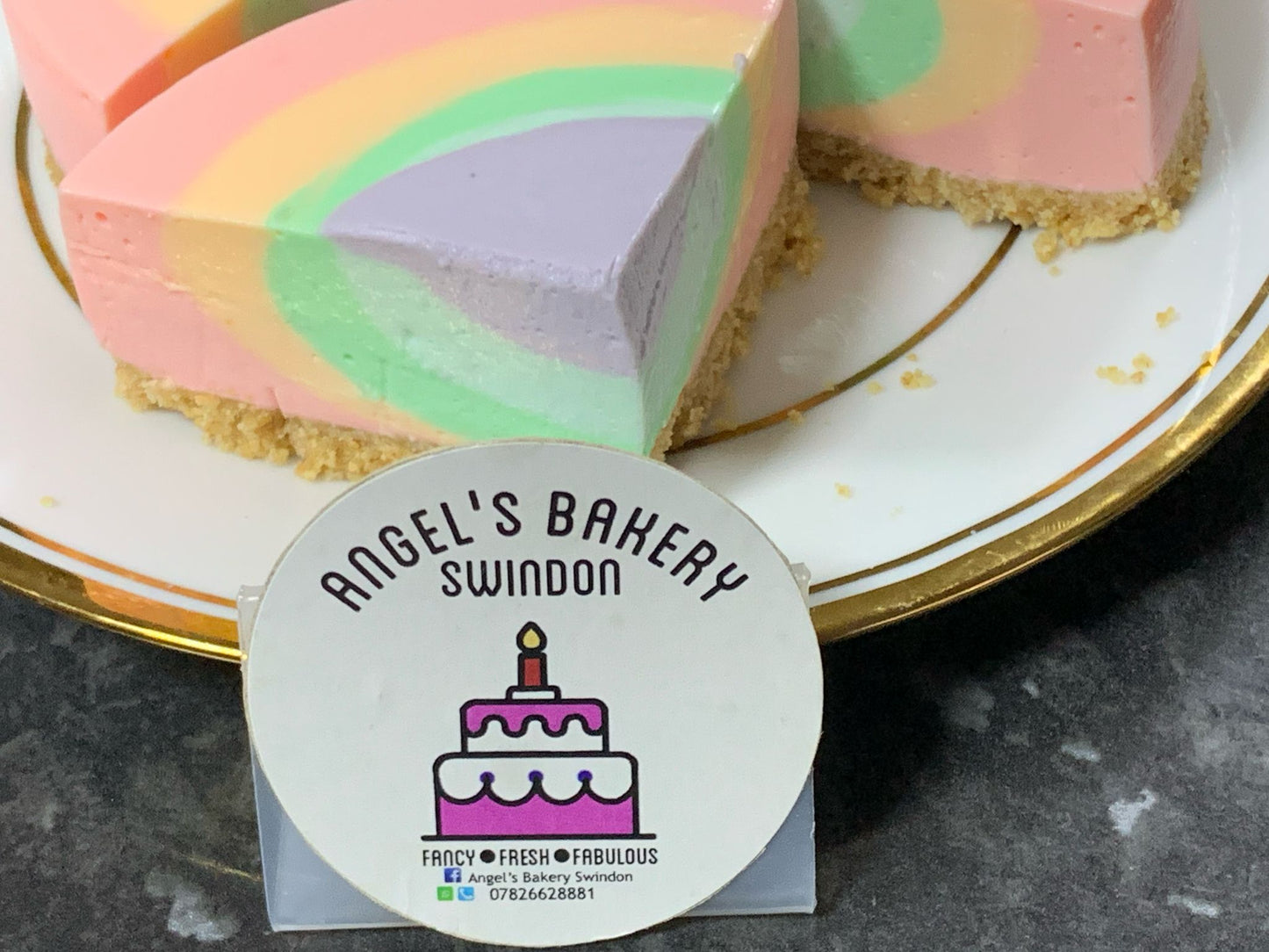 6" Rainbow Lemon Cheese Cake